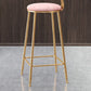 Glam Round Indoor Counter Stool Footrest Low Back Counter-height Stool Clearhalo 'Bar Furniture' 'Bar Stools' 'bar_stools' 'furn' 'furn_bar_stools' 'Furniture' 'Kitchen & Dining Furniture' 1200x1200_d6cd2a54-93b0-4d43-aa15-adee93946e0d