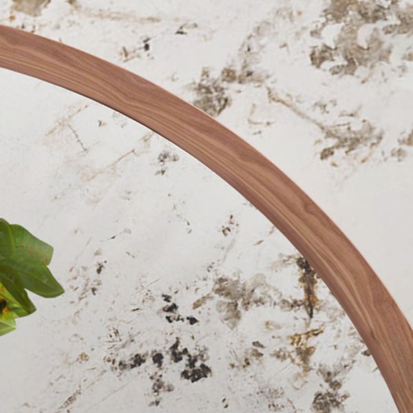 Round Dining Table Modern Wood Pedestal Base Dining Table for Kitchen