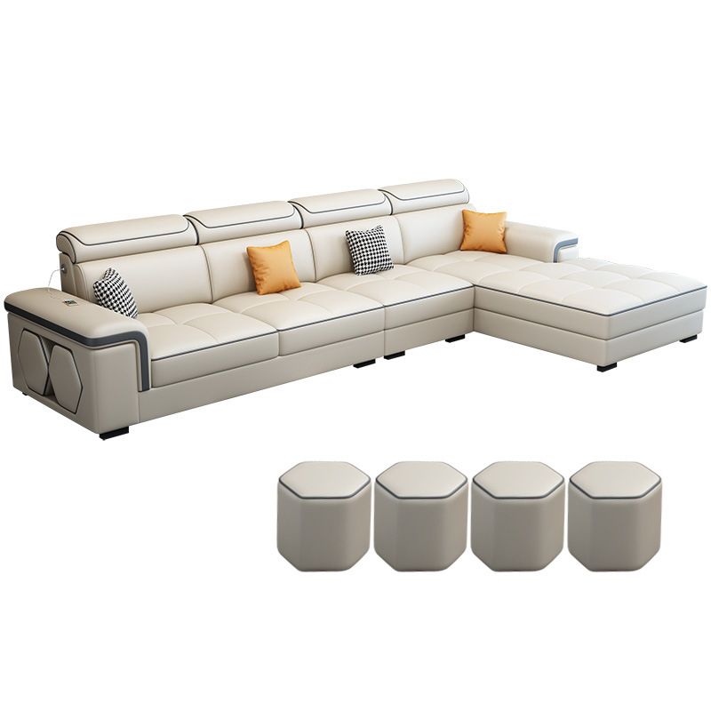 Contemporary L-shape Sectional Right Hand Facing Sofa and Chaise for Living Room Clearhalo 'Furniture' 'furniture_sectionals' 'Living Room Furniture' 'Sectionals' 1200x1200_d6cddf0a-7ab7-42a1-b5cb-feab75ea7c7a
