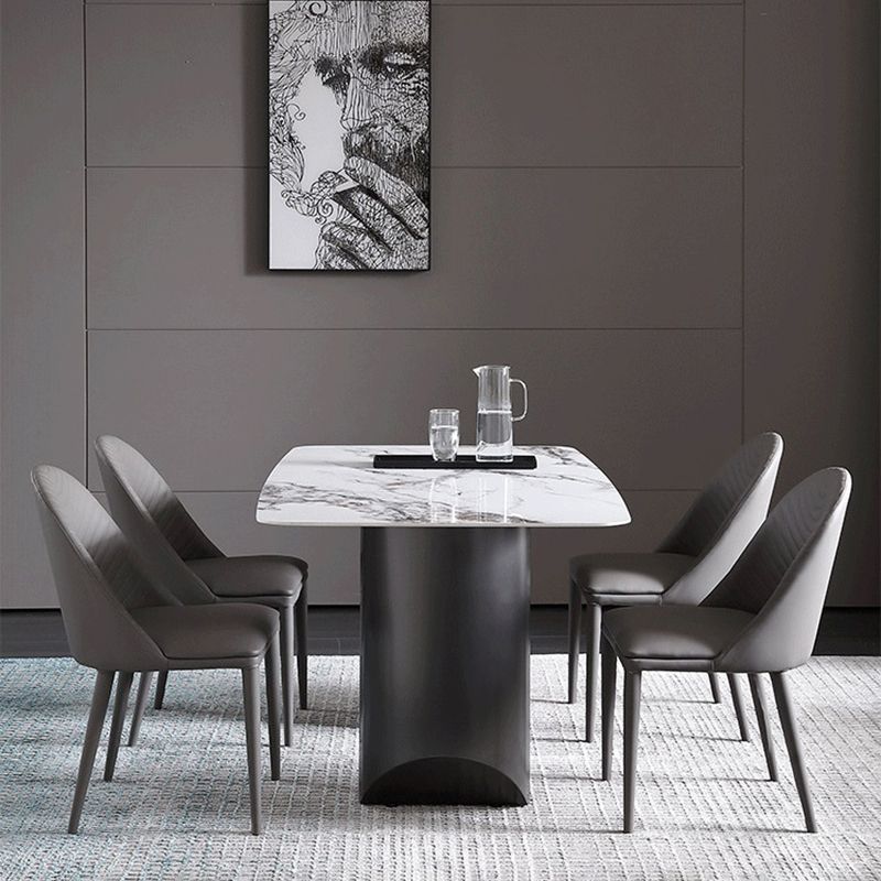 Metal Traditional Luxury Rectangle Table Sintered Stone Top Indoor Table for Home Clearhalo ' dining_table' 'Dining Tables & Seating' 'Dining Tables' 'furn' 'furn_dining_table' 'Furniture' 'furniture_dining_table' 'Kitchen & Dining Furniture' 'kitchen&dining_furn' 'kitchen' 'kitchen_dining_table' 1200x1200_d6ce24b1-2763-451b-b8bf-ed24f7911a94