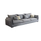 Nordic Loose Back Linen Sofa & Chaise Square Arm Cushions Sofa