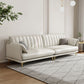 Stain-Resistant Faux Leather Sofa Cream Living Room Settee with Cushions Clearhalo 'furn' 'furn_sofas' 'Furniture' 'furniture_sofas' 'Living Room Furniture' 'Sofa' 'sofas' 1200x1200_d6d12a37-6d7b-4e74-a461-b5f4e245fc4d