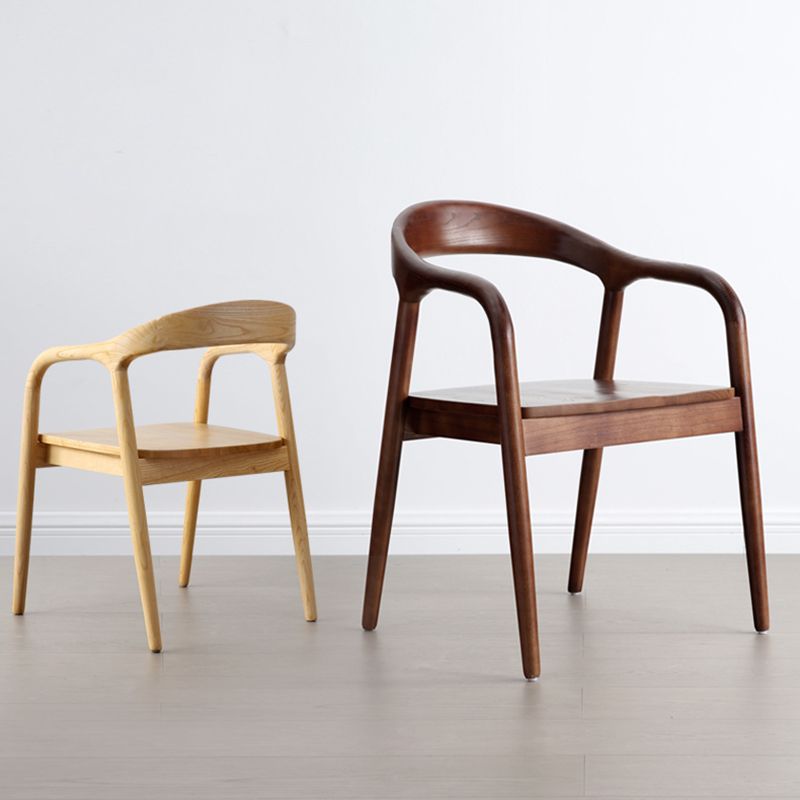 Solid Wood Dining Chairs Nordic Style Open Back Dining Chair Clearhalo 'Dining Chairs' 'Dining Tables & Seating' 'dining_chair' 'furn' 'furn_dining_chair' 'Furniture' 'Kitchen & Dining Furniture' 1200x1200_d6d4c4c4-9dd4-421d-a488-82c1c3598c95