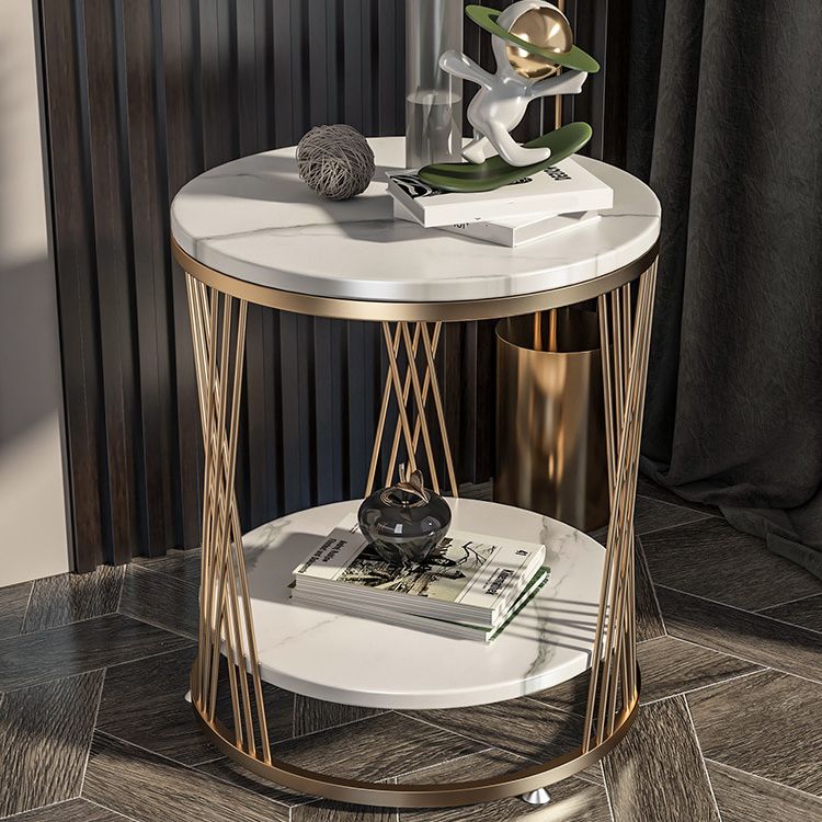 Glam Stone Accent Table Table Table