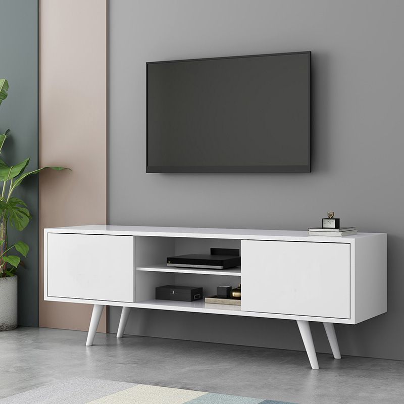 Console multimediale scandinava Console porta TV in legno per soggiorno