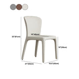 Chaise latéral rembourrée chaise latéral en cuir pour salle à manger