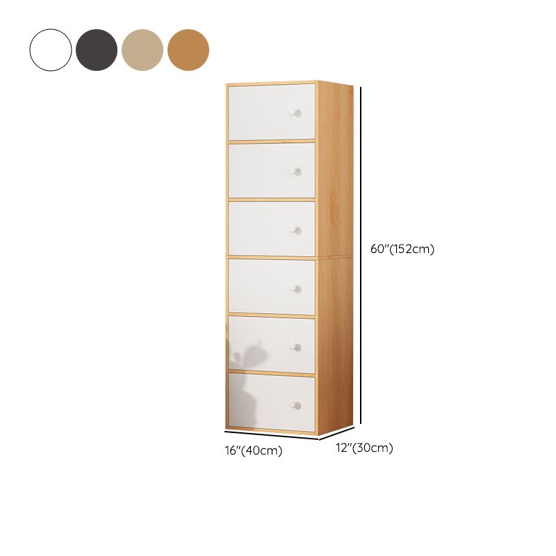Contemporary Rectangle Storage Cabinet with Wooden Knobs Doors Clearhalo 'Cabinets & Chests' 'cabinets_chests' 'furn' 'furn_cabinets_chests' 'Furniture' 'Living Room Furniture' 1200x1200_d6d60b4e-2558-4d58-a3d6-12e4ce7a418e