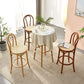 Contemporary Wood Bar Stool Armless Round Rattan Seat for Living Room Clearhalo 'Bar Furniture' 'Bar Stools' 'bar_stools' 'furn' 'furn_bar_stools' 'Furniture' 'Kitchen & Dining Furniture' 1200x1200_d6d8908b-6d19-4e70-a7f9-a9ce6c0ef8b2