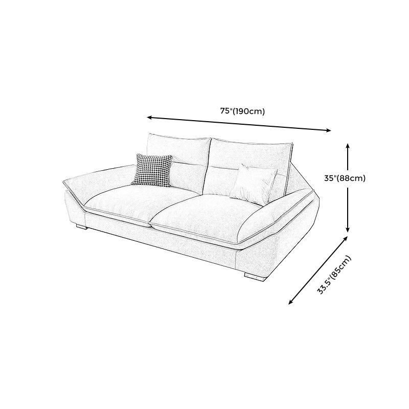 Modern Cream Cushion Back Sofa Faux Leather Living Room Sectional with Storage Clearhalo 'furn' 'furn_sectionals' 'Furniture' 'furniture_sectionals' 'kitchen' 'kitchen_sectionals' 'Living Room Furniture' 'Sectionals' 1200x1200_d6d8cb93-a7d7-4948-a602-2f0cafae41f2