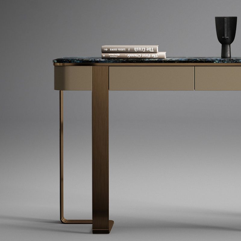 ホール用のステンレススチールブラケットを備えたモダンコンソールアクセントテーブル