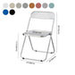 Industrial Design Folding Plastic Side Chairs Open Back Dining Side Chair Clearhalo ' kitchen&dining_furn' 'Dining Chairs' 'Dining Tables & Seating' 'dining_chair' 'furn' 'furn_dining_chair' 'Furniture' 'furniture_dining_chair' 'Kitchen & Dining Furniture' 'kitchen' 1200x1200_d6d9f903-8dcc-4015-bdb0-0cd682e916c1