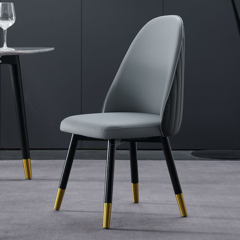 Glam Wood Dining Room Chairs Upholstered Armless Dining Chairs for Home Use (Set of 2) Clearhalo ' kitchen&dining_furn' 'Dining Chairs' 'Dining Tables & Seating' 'dining_chair' 'furn' 'furn_dining_chair' 'Furniture' 'furniture_dining_chair' 'Kitchen & Dining Furniture' 'kitchen' 1200x1200_d6db0ad1-9640-422d-957a-d4bb75c60ef8