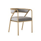 Glam Metal Arm Dining Chair Open Back Dining Side Chair for Home Use Clearhalo ' kitchen&dining_furn' 'Dining Chairs' 'Dining Tables & Seating' 'dining_chair' 'furn' 'furn_dining_chair' 'Furniture' 'furniture_dining_chair' 'Kitchen & Dining Furniture' 'kitchen' 1200x1200_d6db2526-b912-464a-b780-80e14e4cde3b