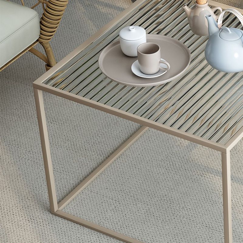 Modern Style Black/off-white/gold Metal Base Square Side Table Clearhalo 'Coffee & Accent Tables' 'End & Side Tables' 'end_side_table' 'end_side_tables' 'furn' 'furn_end_side_tables' 'Furniture' 'furniture_end_side_table' 'Living Room Furniture' 1200x1200_d6db864f-320a-42cc-b752-0007d33d7442