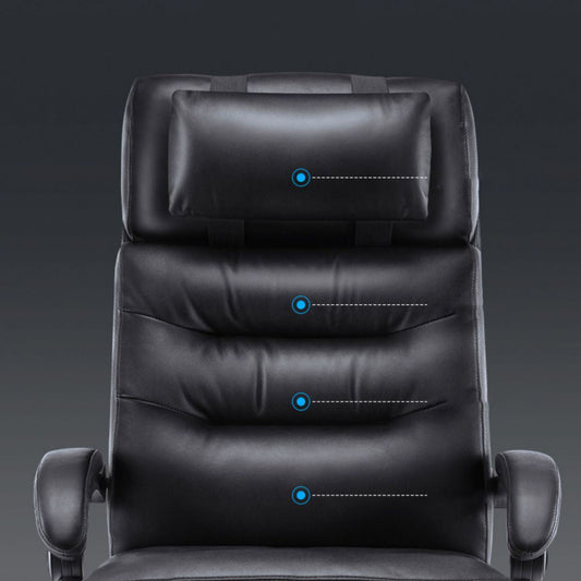 Silla de brazos modernos Mecanismo de inclinación de cuero sin angustia silla de escritorio ergonómico