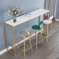 Glam Armless Backrest Counter Stool Iron Kitchen Bar Stool with Leather Cushion and Pedal Clearhalo 'Bar Furniture' 'Bar Stools' 'bar_stools' 'furn' 'furn_bar_stools' 'Furniture' 'furniture_bar_stools' 'Kitchen & Dining Furniture' 1200x1200_d6ddf46e-028e-43ed-af11-e47708806767