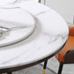 Modern Style Sintered Stone Dining Table Single Pedestal Base Round Table with Turntable Clearhalo ' dining_table' 'Dining Tables & Seating' 'Dining Tables' 'furn' 'furn_dining_table' 'Furniture' 'furniture_dining_table' 'Kitchen & Dining Furniture' 'kitchen&dining_furn' 'kitchen' 'kitchen_dining_table' 1200x1200_d6df1de4-f401-4043-9e21-a50b30e65ece