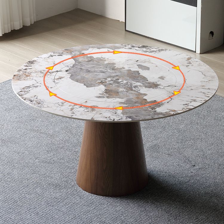 Modern Style Sintered Stone Top Dinette Set with Round Table Dining Furniture Set Clearhalo 'Dining Room Sets' 'Dining Tables & Seating' 'dining_room_set' 'furn' 'furn_dining_room_set' 'Furniture' 'furniture_dining_room_set' 'Kitchen & Dining Furniture' 'kitchen&dining_furn' 'kitchen' 1200x1200_d6df4215-0a05-4e8b-a987-f55118c2be79