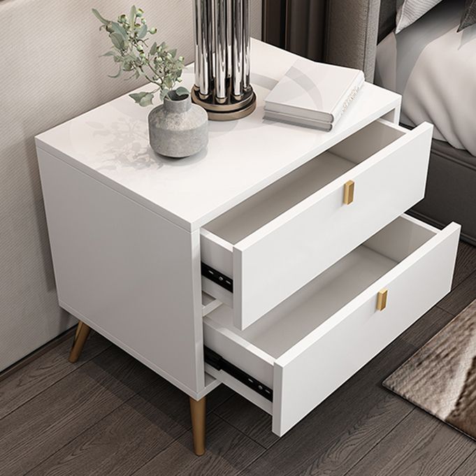 Contemporary Wood Accent Table Nightstand 21.65" Tall Bed Nightstand with 2 Drawers Clearhalo 'Bedroom Furniture' 'furn' 'furn_night_stand' 'Furniture' 'night_stand' 'Nightstands' 1200x1200_d6df499a-502b-4a56-8ea4-f470dee6e89d