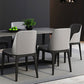 Industrial Dining Rectangle Table Sintered Stone Table with Metal Legs for Kitchen