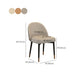 Nordic Kitchen Dining Chairs Faux Leather Parsons Armless Chair