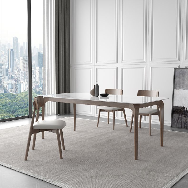 Medieval Modern Sintered Stone Table for Restaurant Rectangle Table with Wooden 4 Legs Clearhalo ' dining_table' 'Dining Tables & Seating' 'Dining Tables' 'furn' 'furn_dining_table' 'Furniture' 'furniture_dining_table' 'Kitchen & Dining Furniture' 'kitchen&dining_furn' 'kitchen' 'kitchen_dining_table' 1200x1200_d6e2aa9c-f5fd-4800-bfe2-6ae8d6484df0