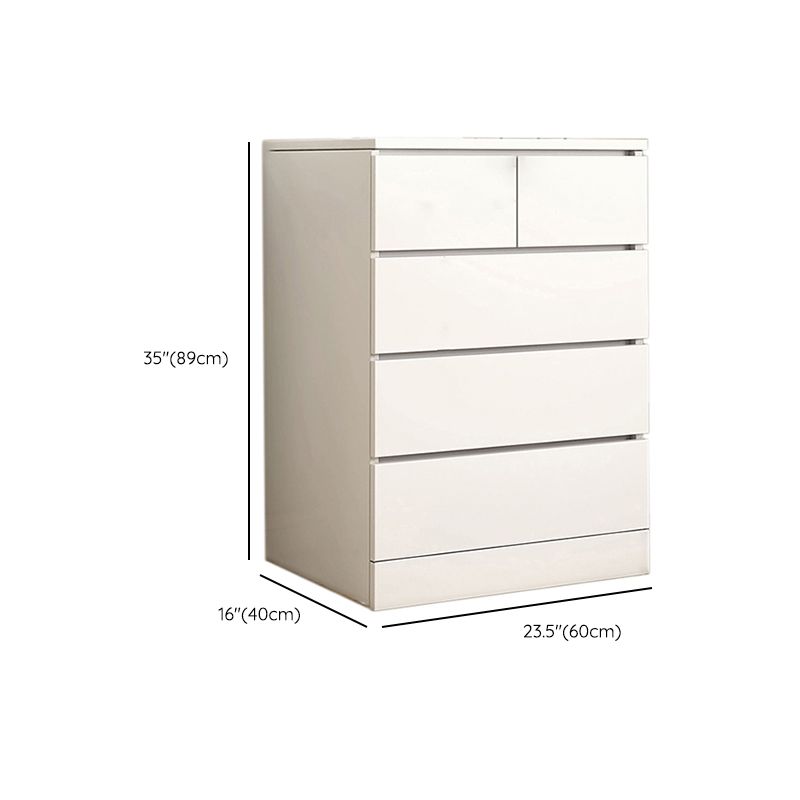 Contemporary Manufactured Wood Accent Chest Rectangle White Accent Chest with Drawer Clearhalo 'Cabinets & Chests' 'cabinets_chests' 'furn' 'furn_cabinets_chests' 'Furniture' 'Living Room Furniture' 1200x1200_d6e5b3e3-1e0b-408c-85f5-ad5f8916fcfb
