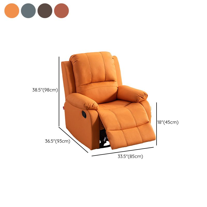 Indoor Upholstery Recliner Contemporary 33.5" W Recliners with Massage & USB Cord Clearhalo 'Chairs & Seating' 'furn' 'furn_recliners' 'Furniture' 'Living Room Furniture' 'Recliners' 1200x1200_d6e79462-9e7b-4704-b61a-93d1df8013ba