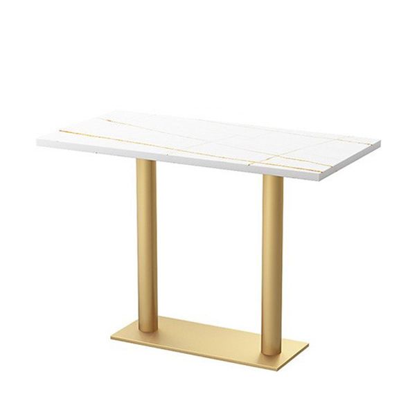 Mesa de comedor de metal colección industrial de comedor fijo para el hogar