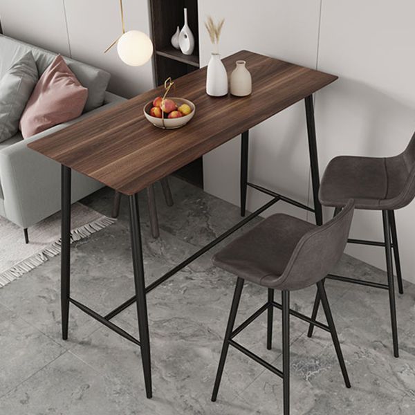 Modern Metal Bar Counter Table Rectangle Bar Counter Table for Kitchen Clearhalo 'Bar Furniture' 'Bar Tables' 'bar_tables' 'furn' 'furn_bar_tables' 'Furniture' 'Kitchen & Dining Furniture' 1200x1200_d6eb7ec0-7dd5-4d22-8284-72b9f345b234