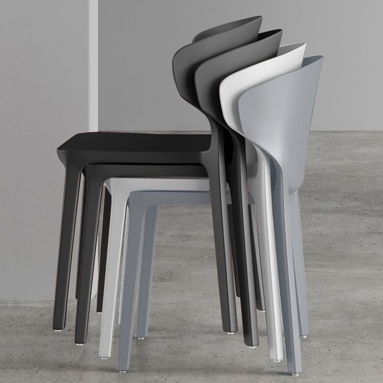 Scandinavian Conference Plastic Side Chair Matte Finish Wingback Dining Chair Clearhalo ' kitchen&dining_furn' 'Dining Chairs' 'Dining Tables & Seating' 'dining_chair' 'furn' 'furn_dining_chair' 'Furniture' 'furniture_dining_chair' 'Kitchen & Dining Furniture' 'kitchen' 1200x1200_d6edb278-1976-438b-932b-fe203b4dd69c