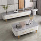 Rectangular Slate Top Coffee Table 4 Legs Cocktail Table with 2 Drawers Clearhalo 'Coffee & Accent Tables' 'Coffee Tables' 'coffee_tables' 'furn' 'furn_coffee_tables' 'Furniture' 'Living Room Furniture' 1200x1200_d6edc7b0-63fb-45fa-9703-b6d397275318