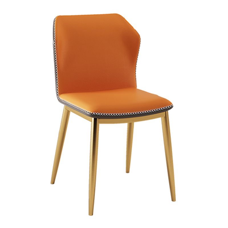 Juego de comedor glamoroso 1/2/5/7 PCS Mesa de piedra sinterizada dorada con sillas laterales de ala