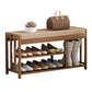 10.6"W Contemporary Entryway Bench Wood Cushioned Seating Bench Clearhalo 'Benches' 'Chairs & Seating' 'furn' 'furn_benches' 'Furniture' 'Living Room Furniture' 1200x1200_d6ef6227-aee7-470a-94d8-139119369ab2