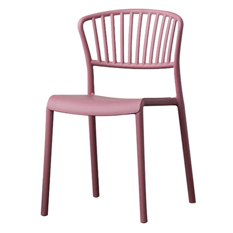 Nordic Style Plastic Dining Room Chair Slat Back Dining Side Chair for Home Use Clearhalo ' kitchen&dining_furn' 'Dining Chairs' 'Dining Tables & Seating' 'dining_chair' 'furn' 'furn_dining_chair' 'Furniture' 'furniture_dining_chair' 'Kitchen & Dining Furniture' 'kitchen' 1200x1200_d6f1b74b-d40d-49be-9cf5-841350a1f1c8