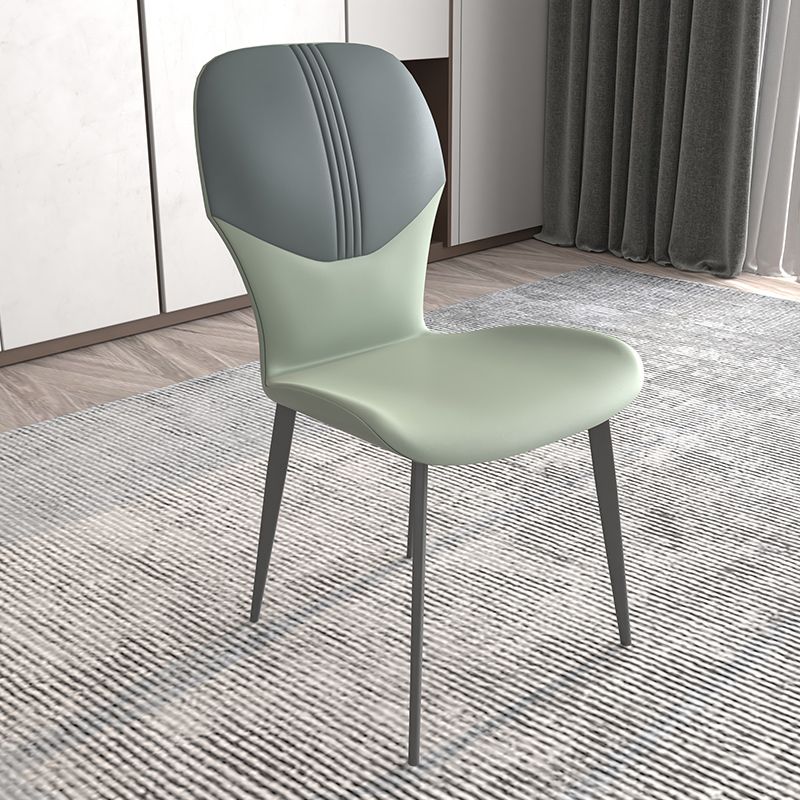 Contemporary Style Metal Dining Chairs Wingback Side Chairs for Kitchen Clearhalo ' kitchen&dining_furn' 'Dining Chairs' 'Dining Tables & Seating' 'dining_chair' 'furn' 'furn_dining_chair' 'Furniture' 'furniture_dining_chair' 'Kitchen & Dining Furniture' 'kitchen' 1200x1200_d6f236fc-93a6-41ac-952f-7e3dbd583565