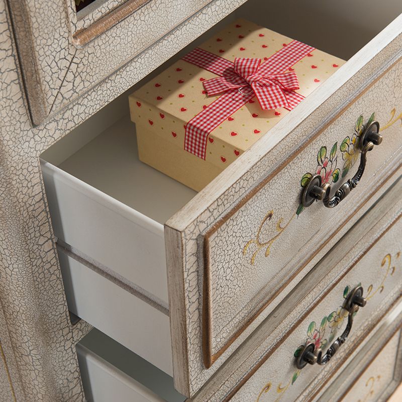 Industrial Accent Cabinet with Drawers and Bracket Legs Side Cabinet Clearhalo 'Cabinets & Chests' 'cabinets_chests' 'furn' 'furn_cabinets_chests' 'Furniture' 'Living Room Furniture' 1200x1200_d6f3e457-bdbb-4e37-9238-f9a1c6c5f1df