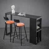 Industrial Style Bar Table Stone Top 42-inch Height Pub Table for Dining Room Clearhalo 'Bar Furniture' 'Bar Tables' 'bar_tables' 'furn' 'furn_bar_tables' 'Furniture' 'furniture_bar_tables' 'Kitchen & Dining Furniture' 1200x1200_d6f533bd-bfc2-4836-a05e-97b98cad01e8