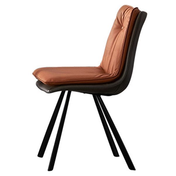 Contemporary Style Faux Leather Dining Chairs Armless Solid Back Chair Clearhalo 'Dining Chairs' 'Dining Tables & Seating' 'dining_chair' 'furn' 'furn_dining_chair' 'Furniture' 'furniture_dining_chair' 'Kitchen & Dining Furniture' 1200x1200_d6f5fbfc-cb4c-4d7e-a3e6-b873e17faf9a