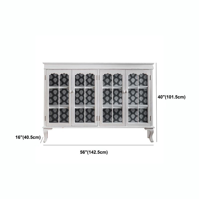 Mobile moderno per esposizioni in legno da 16 "W bianco mobile per la sala da pranzo