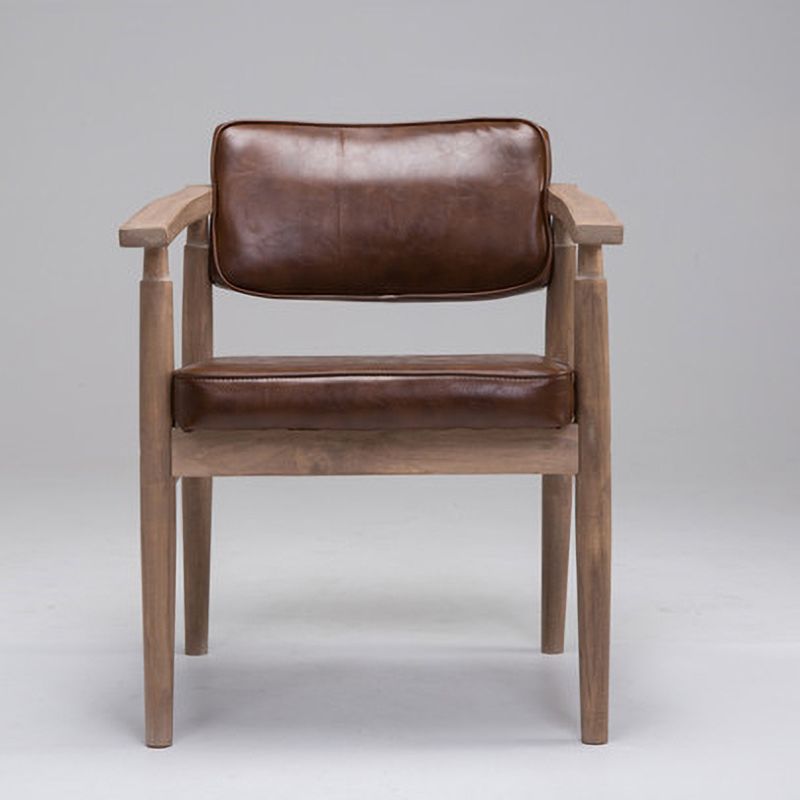 Traditional Style Rubber Wood Chairs Open Back Side Kitchen Dining Chair Clearhalo ' kitchen&dining_furn' 'Dining Chairs' 'Dining Tables & Seating' 'dining_chair' 'furn' 'furn_dining_chair' 'Furniture' 'furniture_dining_chair' 'Kitchen & Dining Furniture' 'kitchen' 1200x1200_d6f910d4-855d-4be8-8b13-a33d7b385752