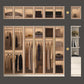 Contemporary Style Wardrobe Glass Wardrobe Closet With Shelves