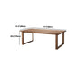 Juego de comedor moderno de 1/3/3/5 piezas, juego de comedor rectangular de madera maciza en color natural