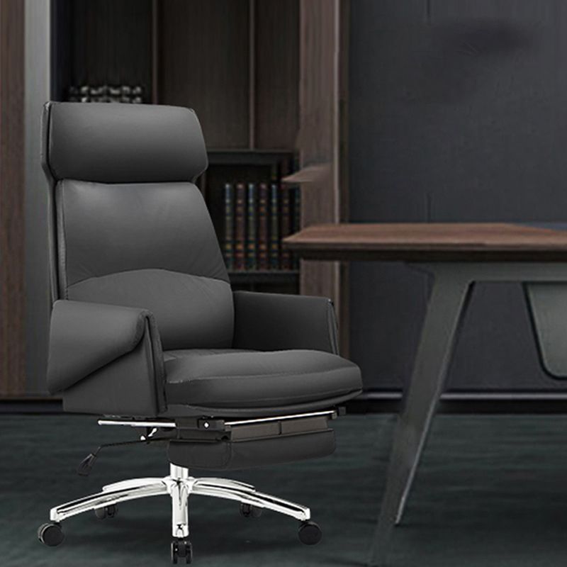 Modern No Arm Executive Chair Tilt Mechanism Managers Chair for Office Clearhalo 'furn' 'furn_office_chair' 'Furniture' 'Office Chairs' 'Office Furniture' 'office_chair' 1200x1200_d6fe0e76-b5eb-4fa6-9188-801ee9f23c34