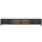 17.75 "W TV Stand Stand Glam -stijl ingesloten opslag tv -console met 4 laden