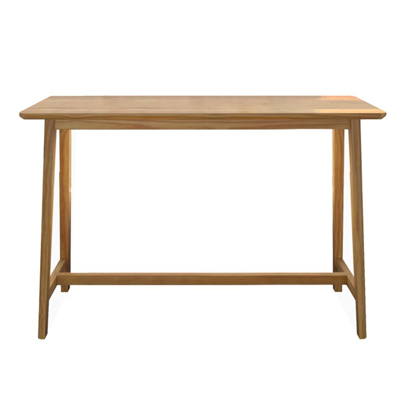 Rectangle Bar Pub Table Set 1/4 Pcs Solid Wood Bar Table and Backless Stools Clearhalo 'Bar Furniture' 'furn' 'furn_home_bar_bar_sets' 'Furniture' 'Home Bars & Bar Sets' 'home_bar_bar_sets' 'Kitchen & Dining Furniture' 1200x1200_d6ff6f3c-1495-45a7-8683-1e170793e519
