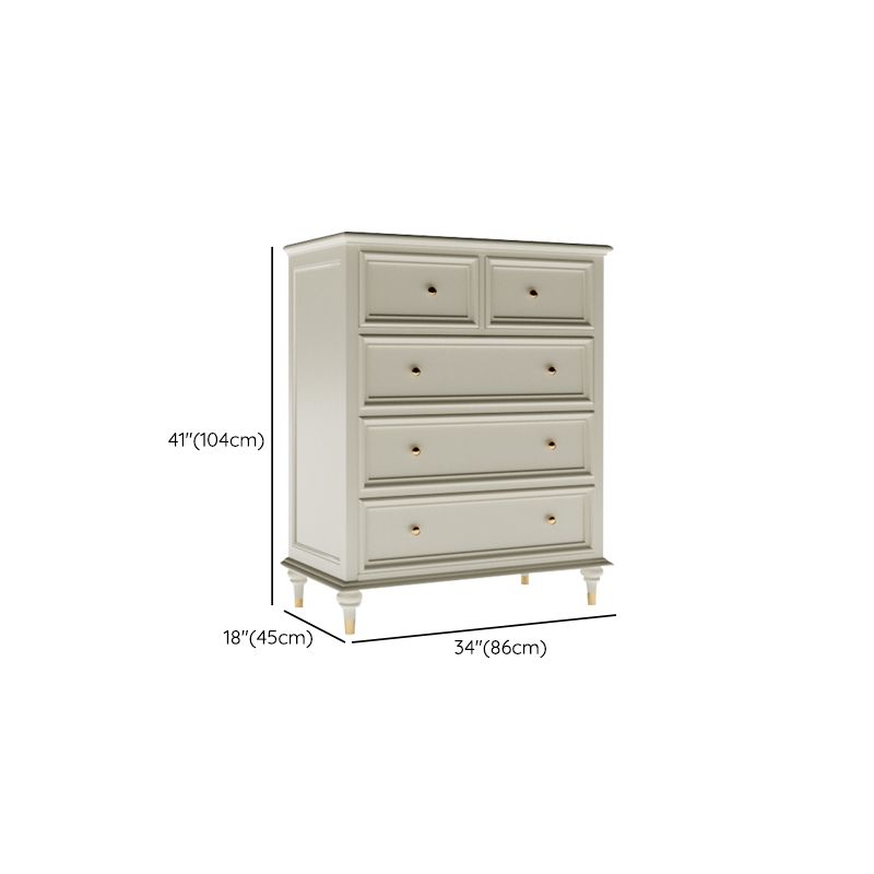 Chox de almacenamiento tradicional tocador de madera sólida con cajones de 9/8/7/5