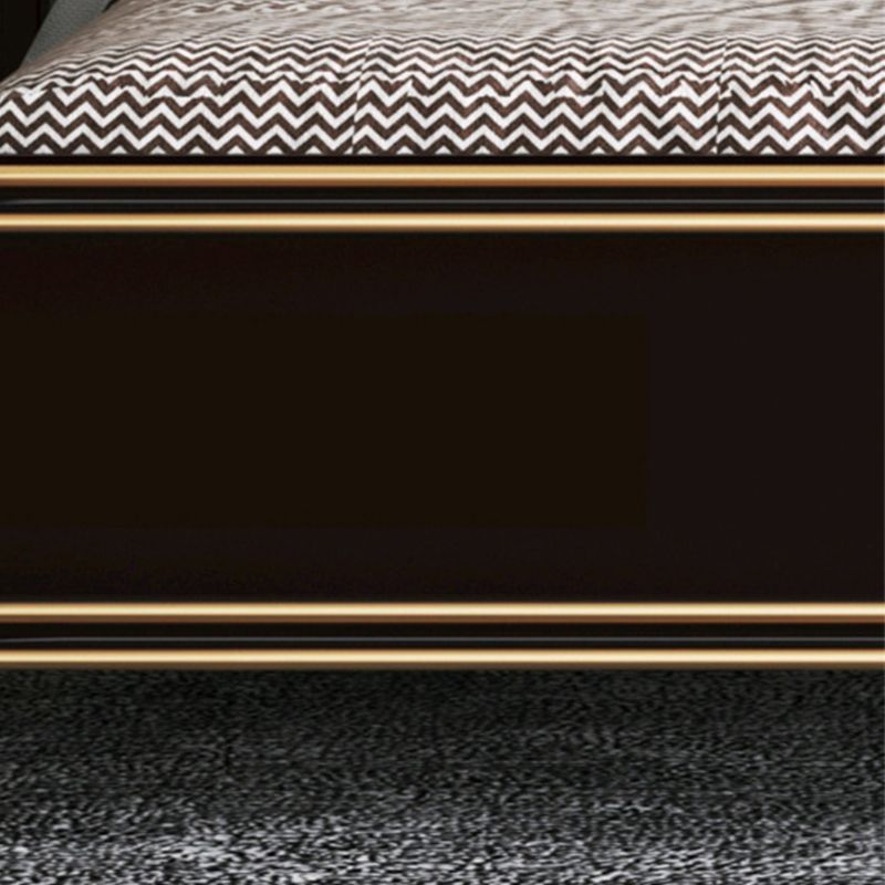 Modern Standard Bed with Tufted Upholstered Headboard and Soild Wood Legs Clearhalo 'Bedroom Furniture' 'Beds' 'furn' 'furn_beds' 'Furniture' 1200x1200_d70197e3-0dbe-4dee-938e-b2bc6b073c12