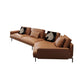 34"H Scandinavian Sectional Sofa Orange Sleeper Sectional with Pillows Clearhalo 'furn' 'furn_sectionals' 'Furniture' 'Living Room Furniture' 'Sectionals' 1200x1200_d7034183-0837-469d-abbe-dc8d7b856292