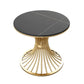 Contemporary Sintered Stone Kitchen Dining Table Round Standard Dining Table with Pedestal Base Clearhalo ' dining_table' 'Dining Tables & Seating' 'Dining Tables' 'furn' 'furn_dining_table' 'Furniture' 'furniture_dining_table' 'Kitchen & Dining Furniture' 'kitchen&dining_furn' 'kitchen' 'kitchen_dining_table' 1200x1200_d7042854-6e47-43b6-830f-8614ebc862f3